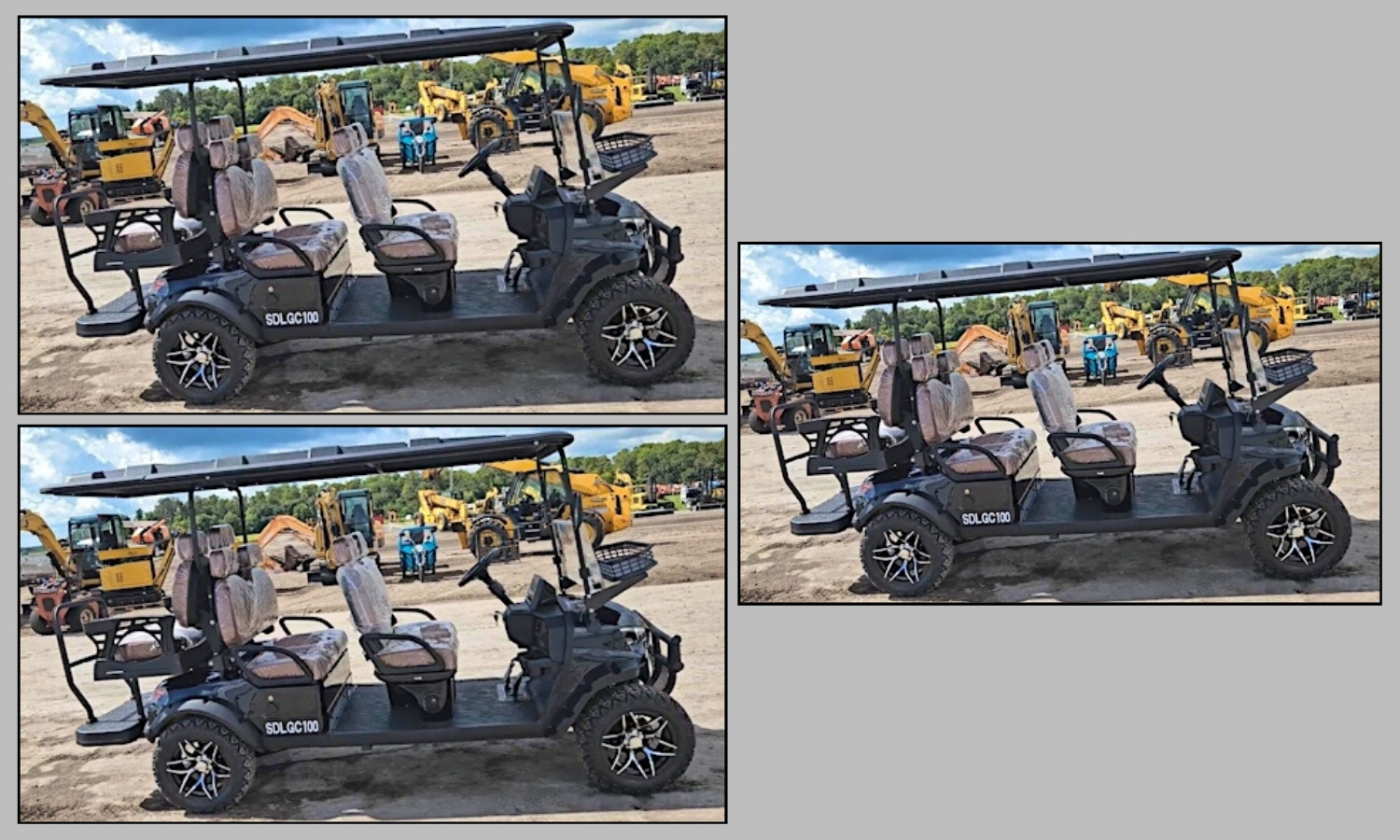 Sdlanch 60v Electric High End Mini Golf Cart w Battery, Color Not Indicated, mn  IRGC40 (2)